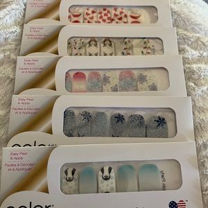 Lot of 5 Color Street Winter Sets